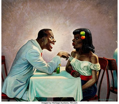 russ heath african american couple original art c 1940s lot