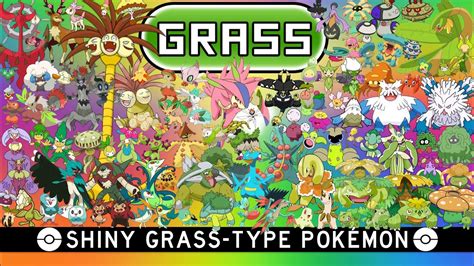 All Shiny Grass Type Pokémon Youtube