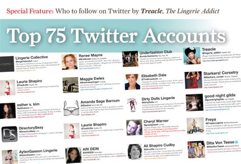 The Lingerie Journal The 75 Best Lingerie Twitter