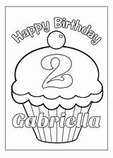 Coloring Pages Cupcake Custom Printable Sheets Etsy Getcolorings Birthday Personalized Kids Popular sketch template