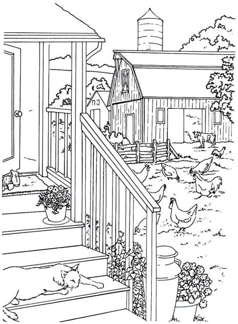 house coloring pages coloringrocks farm coloring pages house