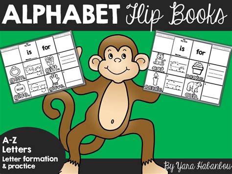 alphabet flip book printable printable party palooza