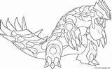 Groudon Coloring Primo Pages Generation Printable sketch template