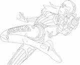Overwatch Va Drawing Dva Pages Coloring Sketch Deviantart Template Getdrawings sketch template