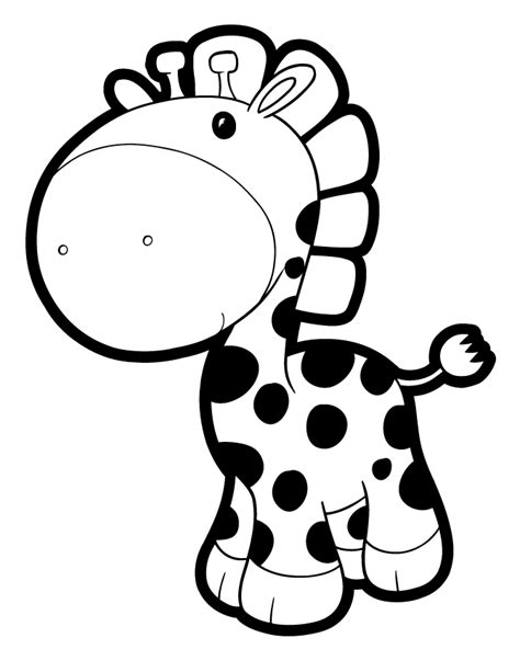 cartoon baby giraffe images clipart