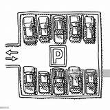 Parking Getdrawings Space Drawing sketch template