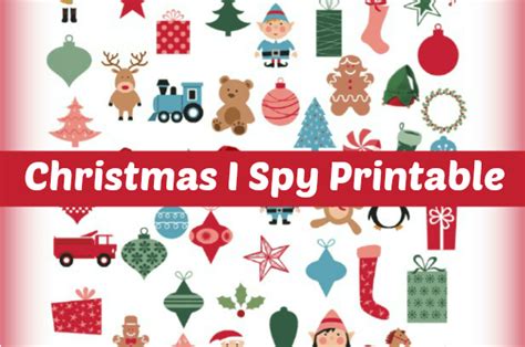 christmas printable  spy game fun  printable christmas