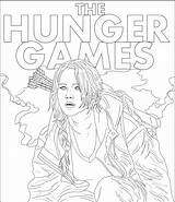 Hunger Katniss Everdeen Thg sketch template