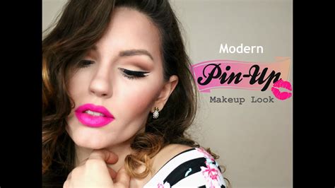 Modern Pin Up Makeup Tutorial Cut Crease And Pink Lips