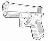 Coloring Pages Weapons Weapon Gun Pistol Cool Wonder Boys sketch template