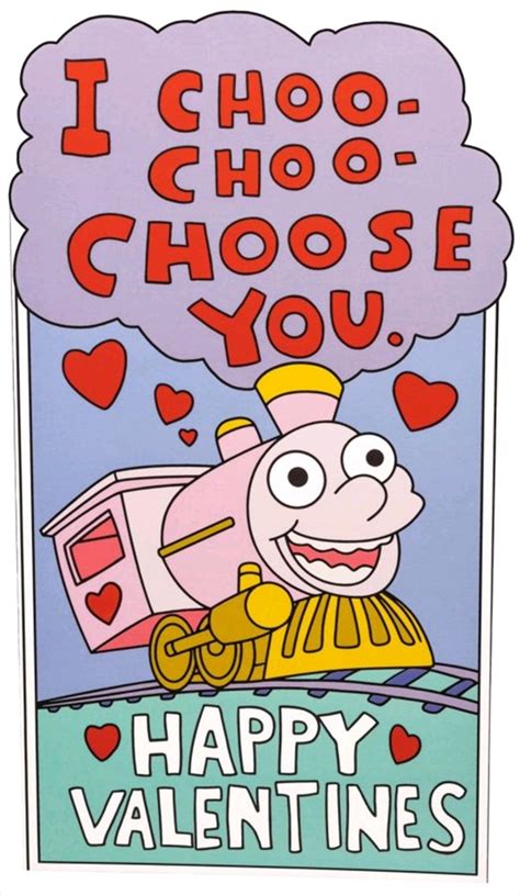 buy  simpsons  choo choo choose  replica valentines day card