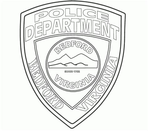 police badges coloring pages  kinder coloring home