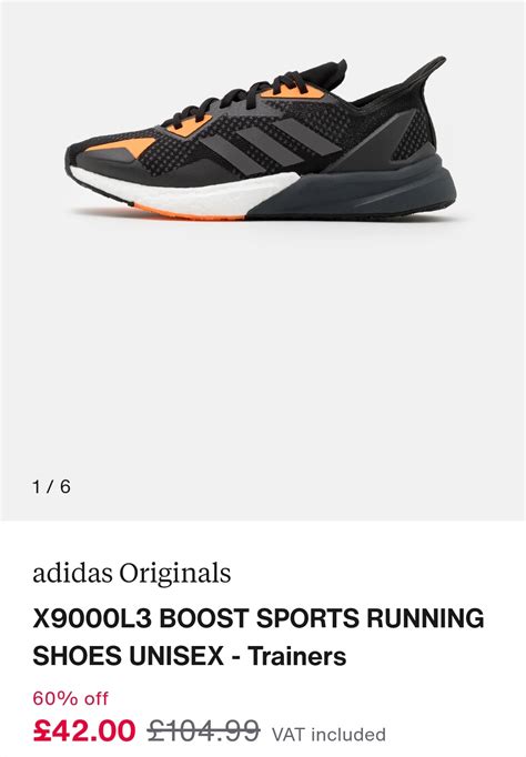 adidas xl running trainers    delivery  zalando hotukdeals