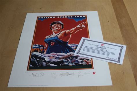 rolling stones limited edition lithograph america  catawiki