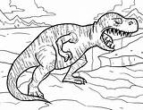 Tyrannosaurus Tsgos sketch template