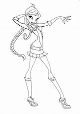 Winx Coloring Pages Oc Club Template Books sketch template