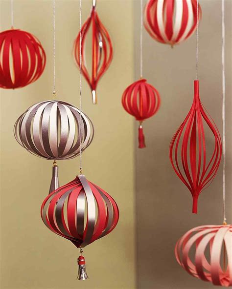 lantern strip spheres paper christmas decorations paper christmas