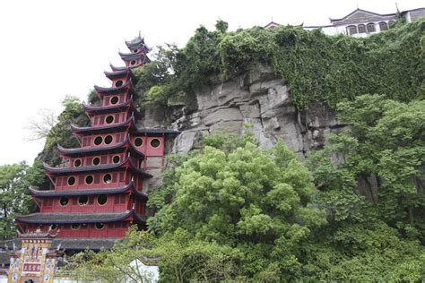 china day  shibaozhai pagoda wandering  world