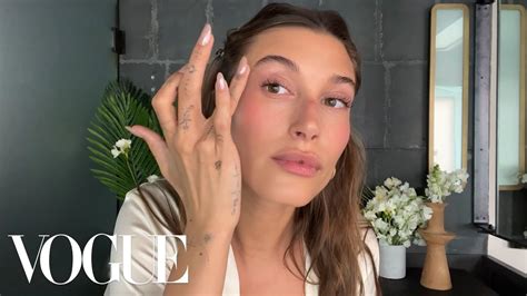 hailey bieber s date night skin care and makeup routine beauty secrets