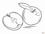 Apfel Manzana Querschnitt Mela Ganzer Manzanas Pomme Kinderbilder Malvorlagen Partida Cortada Apples Entitlementtrap Kategorien sketch template