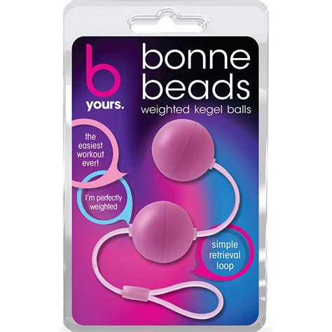 b yours bonne beads weighted kegel balls 1 25 diameter pink