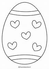 Pasqua Uova Uovo Facile Pianetabambini Sagome Infanzia Singolarmente sketch template