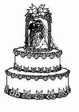 Coloring Pages Wedding Mariage Coloriage Fun Cakes Posted Am sketch template