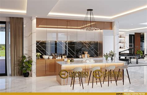 desain dapur interior rumah modern  lantai bapak pieter  makassar