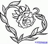 Heart Cool Draw Drawing Designs Cute Flower Library Clipart Things sketch template