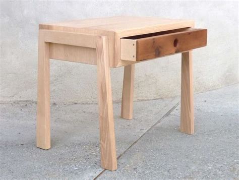 paire de tables de chevet design en bois massif meubles  rangements par melcreationsbois