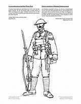 Coloring Wwi Soldier sketch template