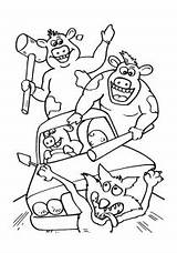Barnyard Coloring Pages Kids Children Color Funny Print Justcolor Characters sketch template