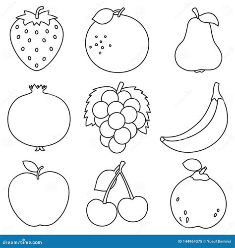coloring pages fruits