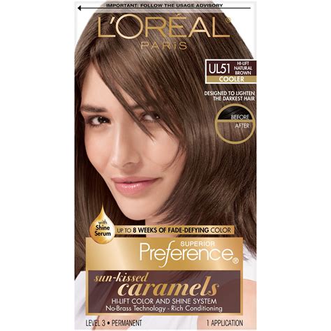 loreal paris superior preference ul  lift natural brown permanent hair color  application