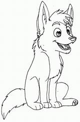 Coloring Baby Pages Wolf Print Wolves Popular Coloringhome sketch template