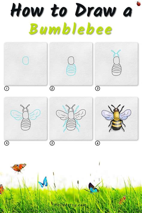 draw  bumblebee  steps easy bumblebee drawing lesson  kids bumblebee drawing