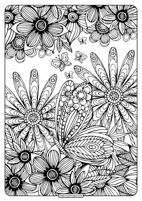 printable coloring book pages  adults  high quality