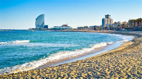 beautiful beaches  barcelona spain