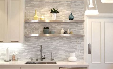 White Gray Marble Mosaic Tile Backsplash Kitchen