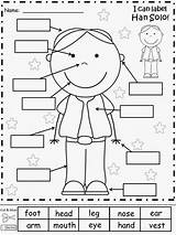 Body Coloring Parts Pages Kids Comments Spanish sketch template