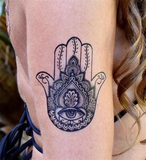 hamsa hand waterproof temporary tattoo medium etsy australia