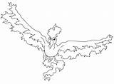 Moltres Pokemon Coloring Pages Legendary Drawing sketch template
