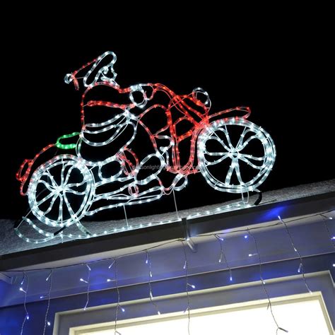 santa motorbike lights buy santa claus motif rope lightmotorcycle