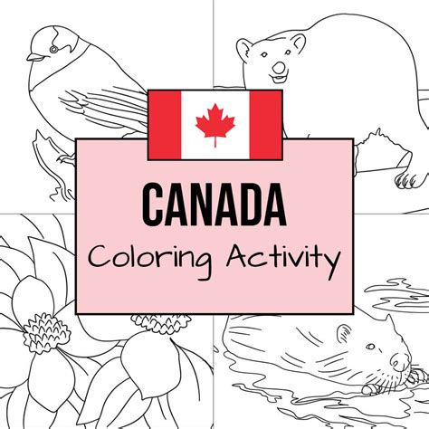 canada coloring activity