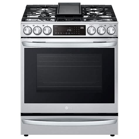 lg  cu ft smart wi fi enabled probake convection instaview   gas range  air fry