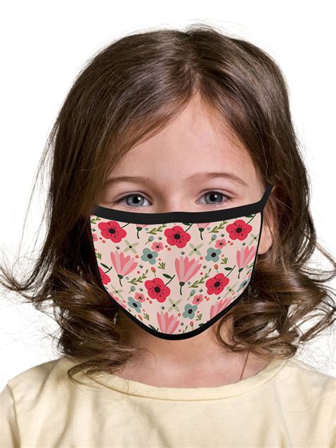 awkward styles floral face mask kids reusable face masks washable