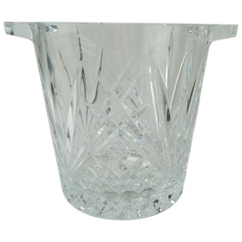 art deco heavy crystal ice bucket   design  sale  stdibs