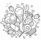 Waffle Doodle Druku Kolorowanka Colouring Icecream Colorear Wakacje Freebie Ausmalen Ausmalbild Doodles Sushi Kolorowanki Colorfly Treats Cupcake Zeichnen Dzieci Ymca sketch template