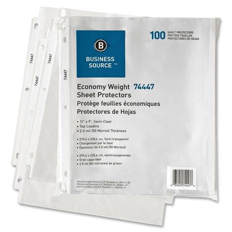 sheet protectors sheets semi clear   walmartcom walmartcom