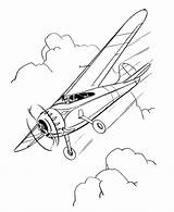 Airplane Coloring Pages Landing Drawing Book Patterns sketch template